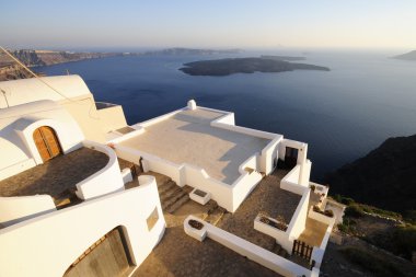 Santorini'de çatılar