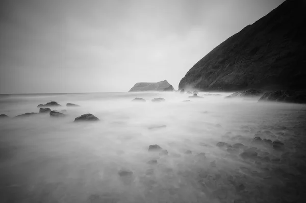 Misty beach — Stock Photo, Image