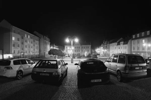 Vejprty Czech Republic Вересня 2021 Opel Astra Skoda Forman Masaryk — стокове фото