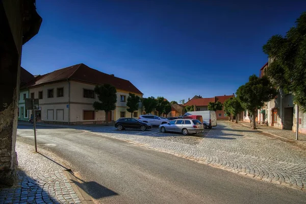 Budyne Nad Ohri Czechia June 2022 Masaryk Square Summer — Fotografia de Stock