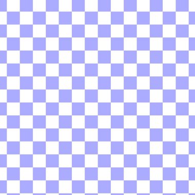 Soyut Açık Mor ve Beyaz Satranç Tahtası Arkaplanı. Renk Kareleri bir dama tahtası deseninde. Çok boyutlu satranç tahtası illüstrasyonu.