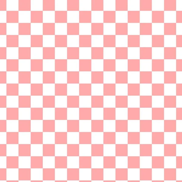 Abstract Baby Pink White Chess Board Background Color Squares Checkerboard — Stock Photo, Image