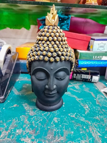 Buddha Statue Head Retail Shop Sale — Foto de Stock