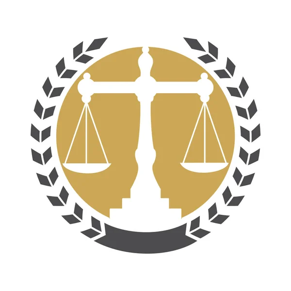 Law Balance Attorney Monogram Logo Design Balance Logo Design Related — Stock Vector