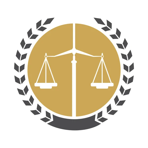 Law Balance Attorney Monogram Logo Design Balance Logo Design Related — 图库矢量图片