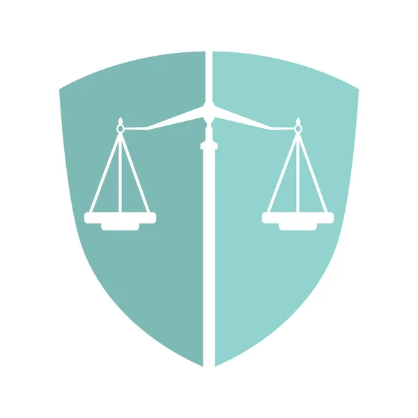 Νόμος Ισορροπία Και Δικηγόρος Μονόγραμμα Σχεδιασμός Λογότυπο Σχεδιασμός Λογότυπου Εξισορρόπησης — Διανυσματικό Αρχείο
