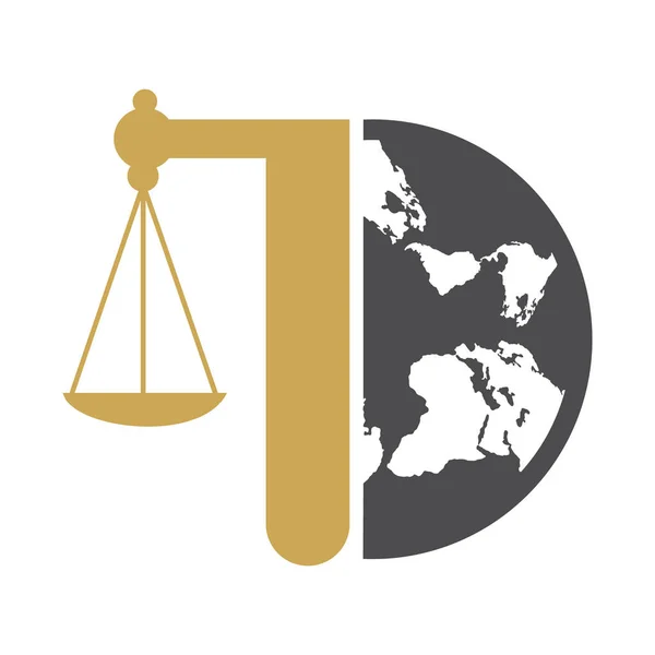 Law Balance Attorney Monogram Logo Design Balance Logo Design Related — Stock vektor
