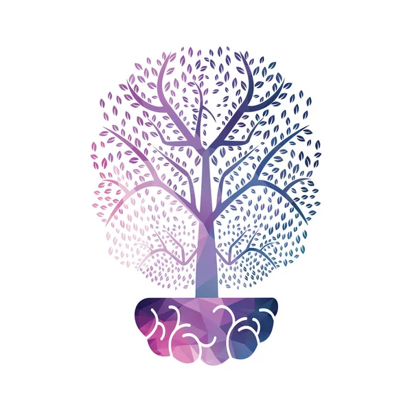 Diseño Del Logotipo Tree Grow Árbol Creciendo Dentro Del Icono — Vector de stock