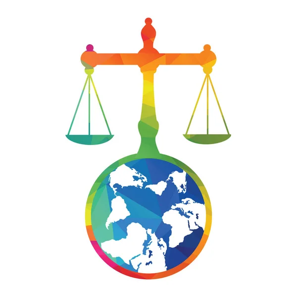 Law Balance Attorney Monogram Logo Design Balance Logo Design Related — Stock Vector