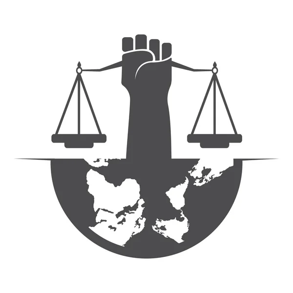 Równowaga Prawa Adwokat Monogram Logo Design Projekt Logo Balansu Związanego — Wektor stockowy