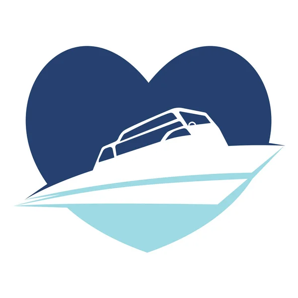 Sailing Boat Vector Logo Design Sailing Boat Icon Symbol — Stock Vector