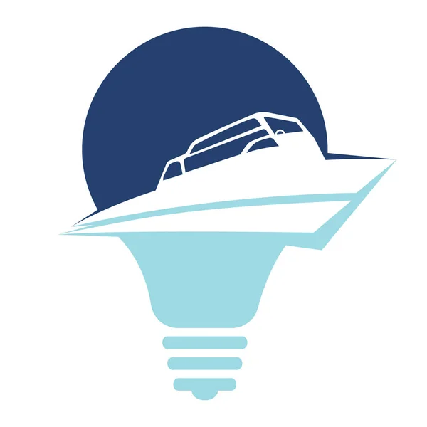 Segelboot Vektor Logo Design Symbol Für Das Segelboot — Stockvektor
