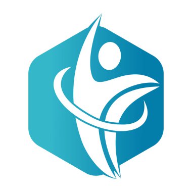 Human athlete in motion who crosses finish line and breaks through ribbon isolated logo vector.