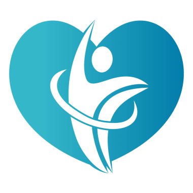 Human athlete in motion who crosses finish line and breaks through ribbon isolated logo vector.