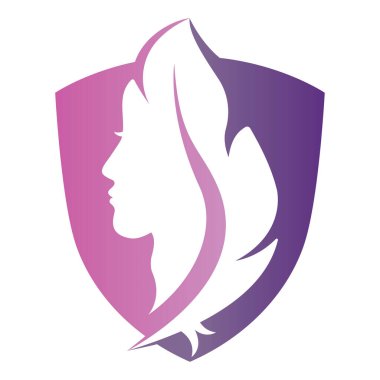 Yumuşak Güzellik Logosu Şablon Tasarım Vektörü. Spa ve Salon logo şablonu.