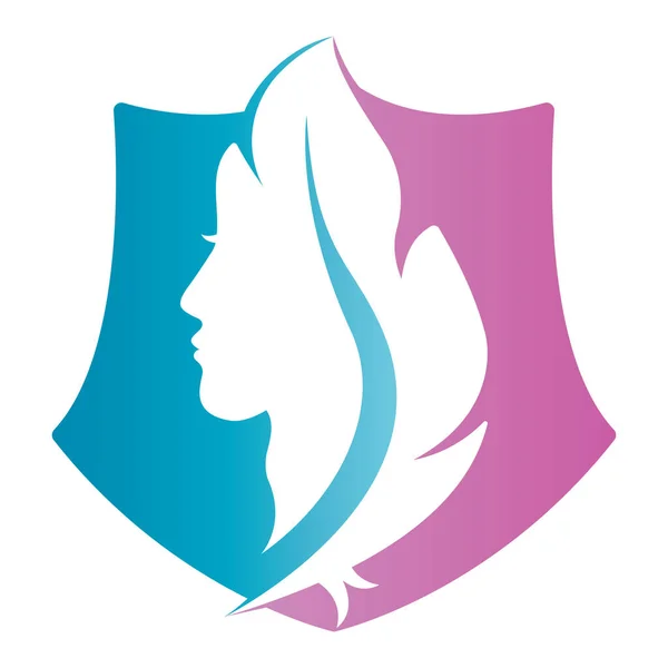 柔美标志模板设计矢量 Spa Salon Logo Template — 图库矢量图片
