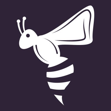 Bee Logo design for honey package. Bee Logo Template vector icon illustration design.