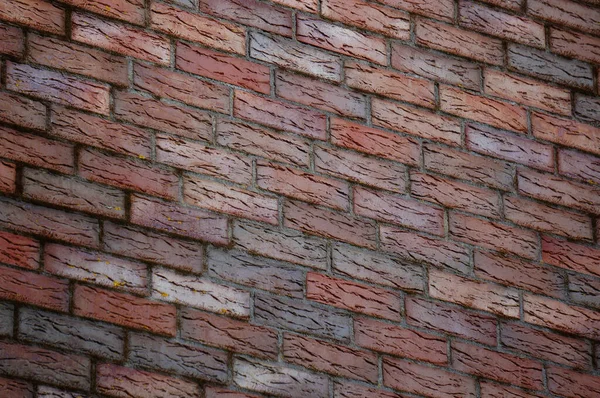粉红砖墙纹理 方形砖背景装饰 — 图库照片