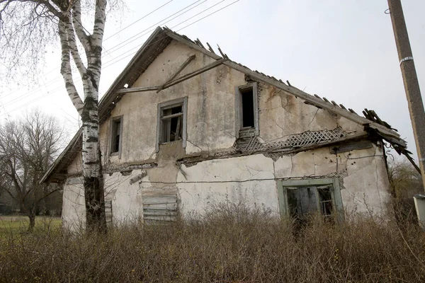Ein Altes Baufälliges Verlassenes Haus Litauischen Dorf — Stockfoto