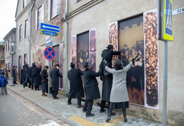 Stadsteaterföreställningen Signatärer Går För Att Fotografera Evenemanget Ägnades 104 Årsdagen — Stockfoto