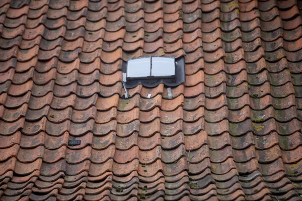 Detail Roof Made Tiles Old Mediterranean Villag — Stock Photo, Image