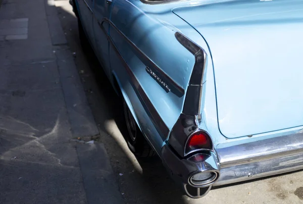 Detalhes Carro Retro Uma Rua Cidade Carros Americanos Cub — Fotografia de Stock