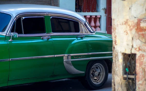 Detalhes Carro Retro Uma Rua Cidade Carros Americanos Cub — Fotografia de Stock