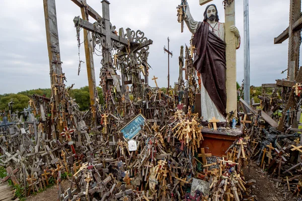 Siauliai Lituanie Hill Crosses Est Monument Unique Histoire Art Populaire — Photo