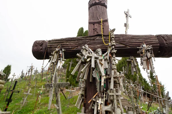 Siauliai Lituanie Hill Crosses Est Monument Unique Histoire Art Populaire — Photo