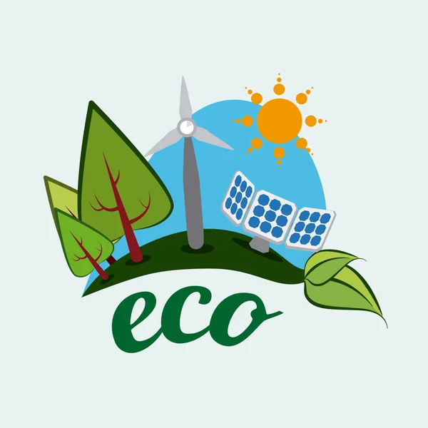 Ecologie ontwerp — Stockvector