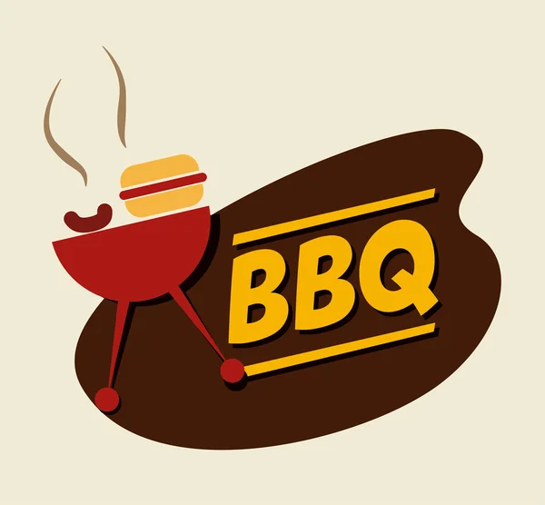 BBQ-Design — Stockvektor