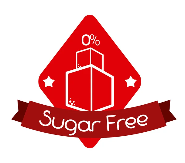 Sugar free design — Stock Vector