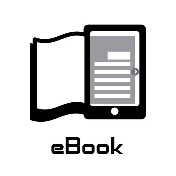 Електронна книга дизайн — стоковий вектор