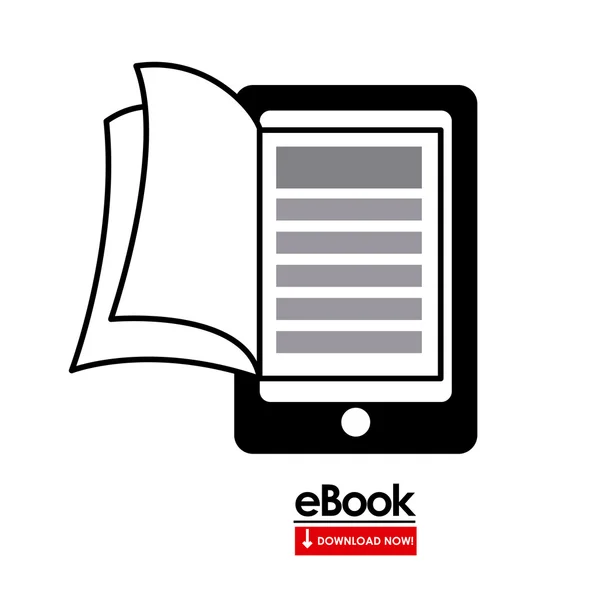 EBook-Design — Stockvektor