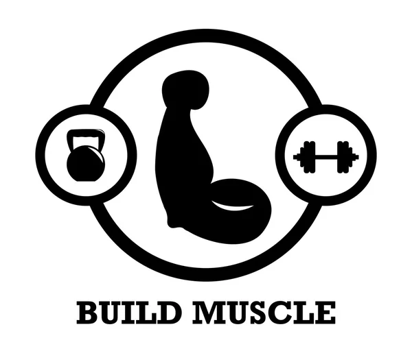 Diseño de fitness — Vector de stock