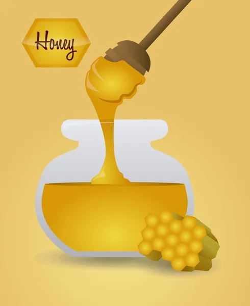 Μέλι σχεδιασμού — Διανυσματικό Αρχείο