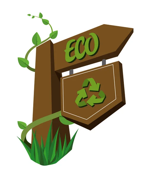 Projekt ekologia — Wektor stockowy