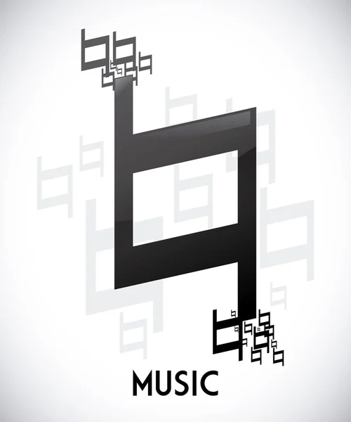 Diseño musical — Vector de stock