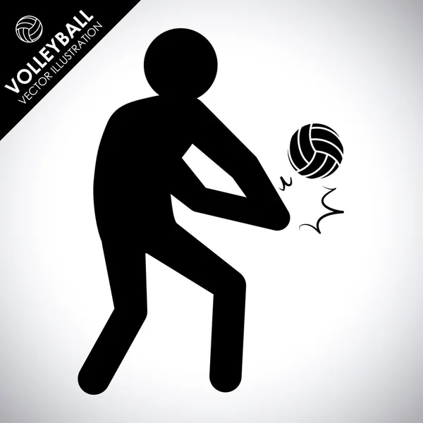 Volleyboll design — Stock vektor