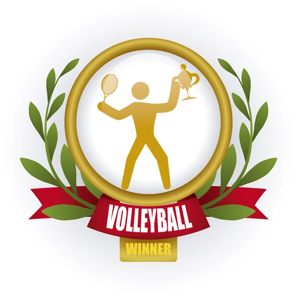 Progettazione pallavolo — Vettoriale Stock