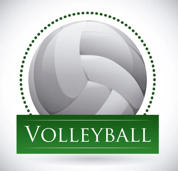 Conception de volleyball — Image vectorielle