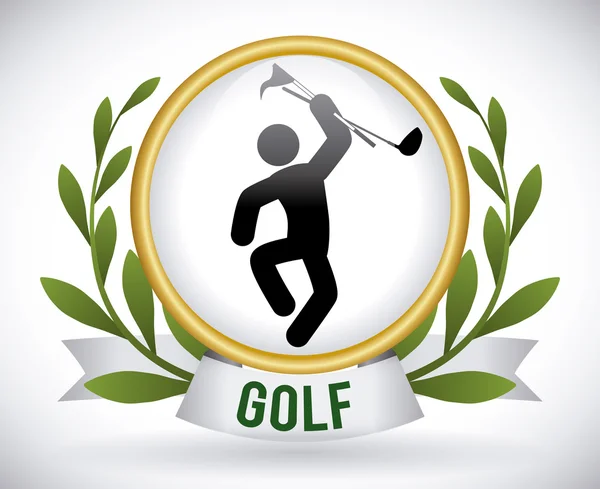 Diseño de golf — Vector de stock