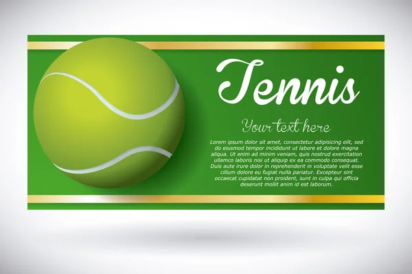 Tennis design — Stok Vektör