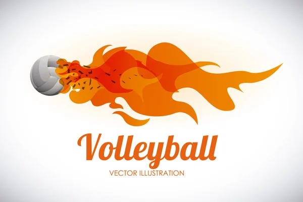 Diseño de voleibol — Vector de stock