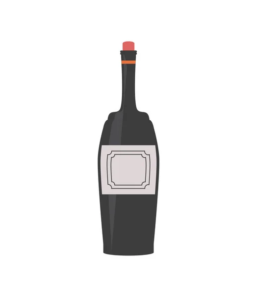 Bouteille de vin boisson — Image vectorielle