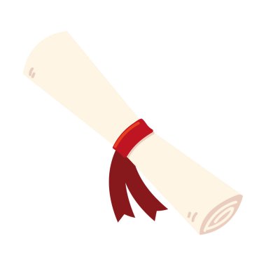 eğitim diploması düz simge