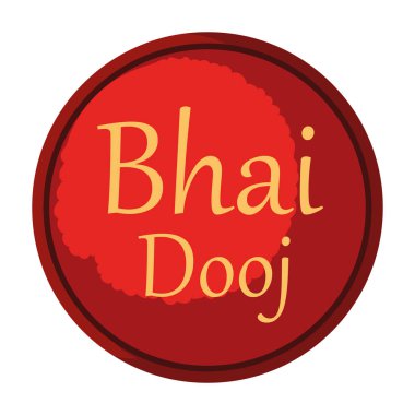 Bhai dooj yuvarlak bayrak