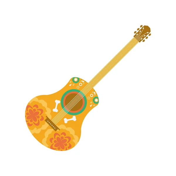 Instrumento de guitarra mexicana — Vector de stock