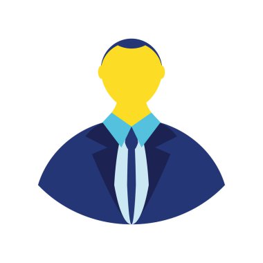 İş adamı avatar portresi