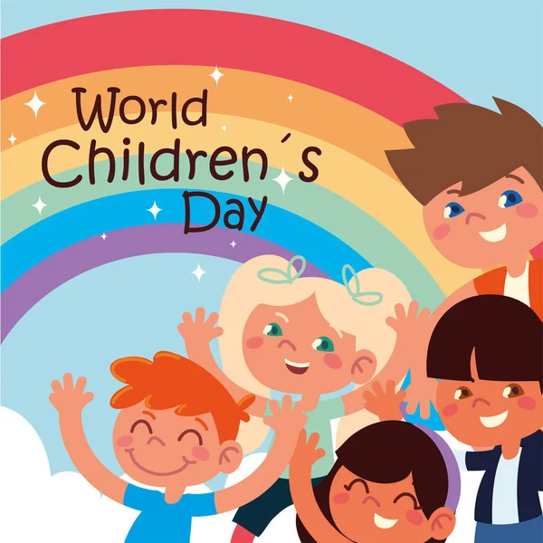 Światowy dzień dla dzieci — Wektor stockowy